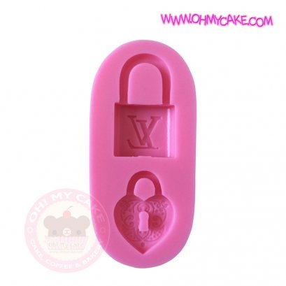 แม่พิมพ์ซิลิโคนรูปลูกกุญแจกับแม่กุญแจ