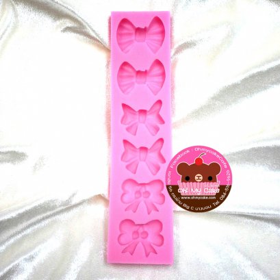 ซิลิโคนโมลรูปโบว์ 3 แบบ แถบยาว