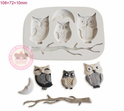 ซิลิโคนโมลนกฮูก3แบบ