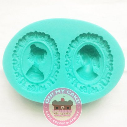 แม่พิมพ์ซิลิโคนรูปผู้หญิงในกรอบรูป