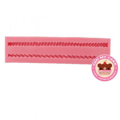 แม่พิมพ์ซิลิโคนขอบข้างรูปเชือก 2 แบบ