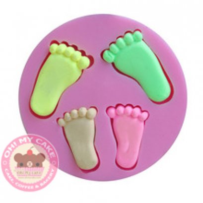 แม่พิมพ์ซิลิโคนรูปเท้า 2 ขนาด