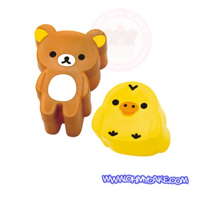 ตัวตัดรูปคุมะกับไก่โทริ