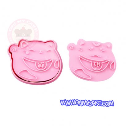 ตัวตัดรูปแมวกวักจีน