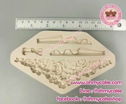 ซิลิโคนโมลลายดอกไม้โบว์