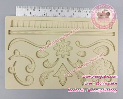 ซิลิโคนโมลขอบลายหลุยห์ 03