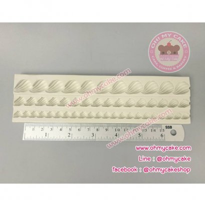 ซิลิโคนโมลรูปวิปครีมเฉียง3ขนาด