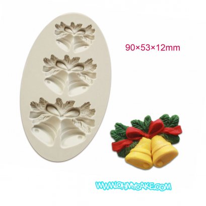 แม่พิมพ์ซิลิโคนรูปกระดิ่ง 3 ขนาด 