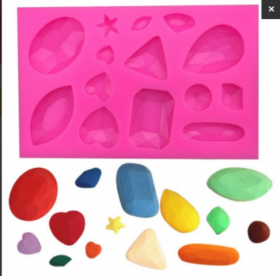 ซิลิโคนโมลรูปเพชรคละแบบ