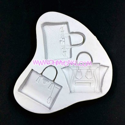 แม่พิมพ์ซิลิโคนรูปกระเป๋า 3 แบบ