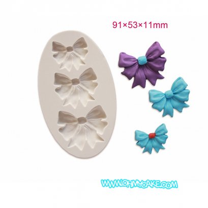 แม่พิมพ์ซิลิโคนรูปโบว์ 3 ขนาด