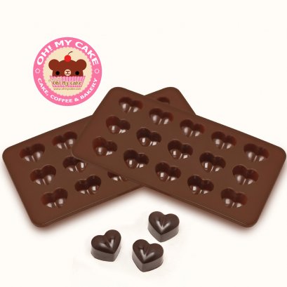 แม่พิมพ์ซิลิโคนทำขนม หัวใจนูน