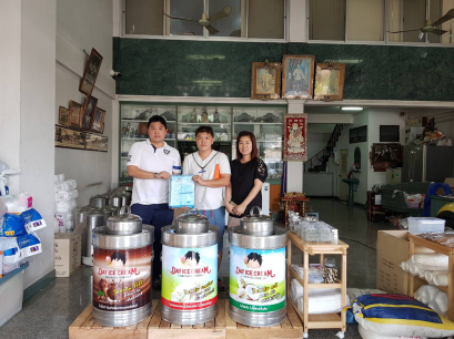 Dayicecream #0009 ขายแฟรนไชส์ให้คุณแตง คุณหมู สาขาปั้ม ปตท.ดอนตูม จ.นครปฐม ^ ^