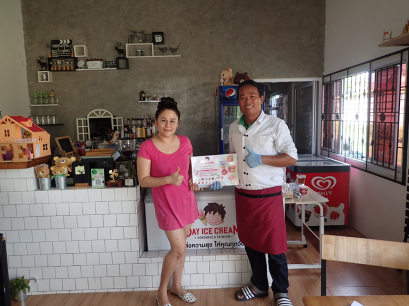 Dayicecream #0056 สาขา ร้านคิดถึงสเต็ก & เค้ก Home Cafe’ สุราษฎร์ธานี