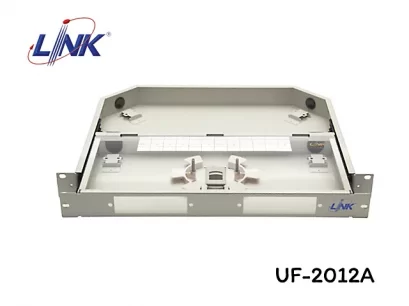 UF-2012A Fiber Optic Distribution Unit (FDU) 6-24F (2 Snap-In) Rack Mount Drawer (1U), Unload