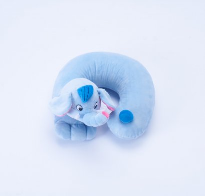 หมอนรองคอตุ๊กตา ช้างฟ้า