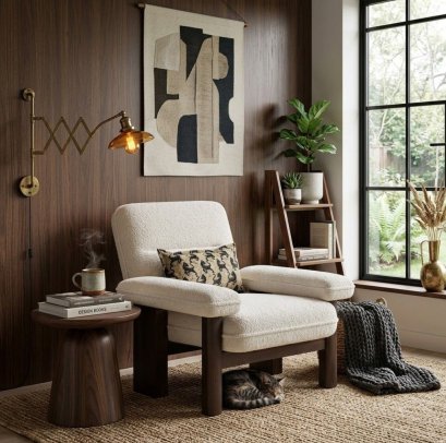 cozy armchair