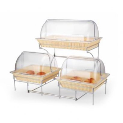 ถาดโชว์ขนมและผลไม้ สำหรับบุฟเฟ่ต์ ตะกร้า 3 ใบ 2 ชั้น XPA460
