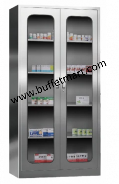 ตู้สแตนเลส 5 ชั้น ตู้สแตนเลสประตูกระจกบานเปิดปิด ตู้สแตนเลสสำหรับโรงพยาบาล ตู้คุรุภัณฑ์สแตนเลส ตู้สแตนเลสประตูกระจก ตู้สแตนเลสเก็บยา ตู้สแตนเลสเก็บของ ตู้สแตนเลสทรงสูง