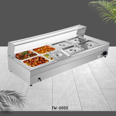 ถาดอุ่นอาหาร 8 ถาด เป็นตู้อุ่นอาหาร 8 ถาดวางบนเคาว์เตอร์ เป็นตู้อุ่นระบบไฟฟ้า 8 ถาด