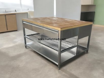 โต๊ะเบเกอรี่สแตนเลสท๊อปไม้ รับผลิตโต๊ะเบเกอรี่สแตนเลส โต๊ะเบเกอรี่ท๊อปหิน โต๊ะเบเกอรี่ท๊อปไม้ หรือโต๊ะนวดแป้งสแตนเลส โต๊ะนวดแป้งท๊อปไม้ โต๊ะนวดแป้งท๊อปหิน