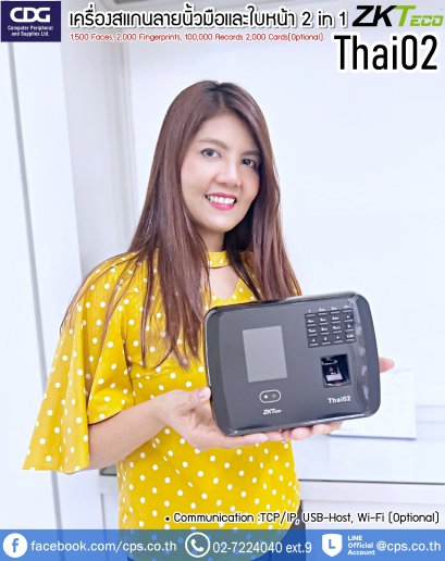 ZKTeco THAI02 Multi-biometric Device