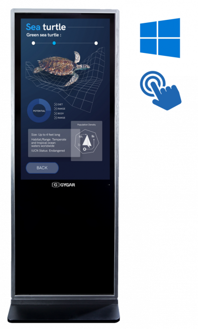 Signage Display  EAT-i-PT - Windows  (Indoor)  Touch Screen