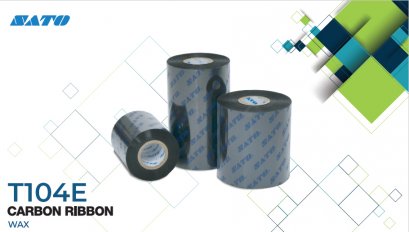 Ribbon SATO T104E Carbon Ribbon WAX