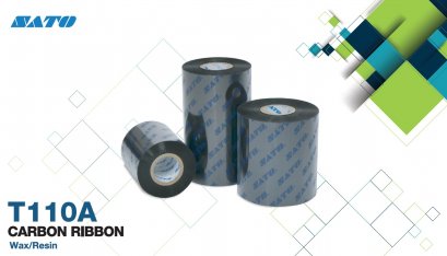 Ribbon SATO T110A Carbon Ribbon WAX - Resin