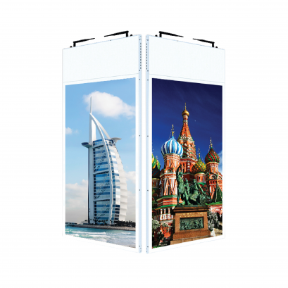 ป้ายโฆษณาดิจิตอล (แบบแขวน) Double Sided Window Display