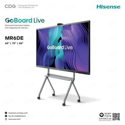 Hisense MR6DE GoBoard Live Interactive Display 4K Camera