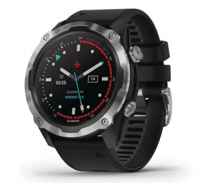 Garmin Descent Mk2 Stainless Steel with Black Band