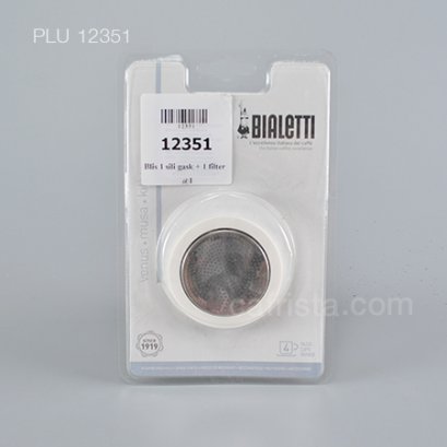 อะไหล่แผ่นกรองกาแฟ BIALETTI Coffee Filter &amp; Silicone Gasket (4-cups) for Musa