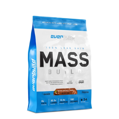 Everbuild Nutrition Mass Build 100% Lean Gain Mass Build - 6 Lbs ( 54 Servings)