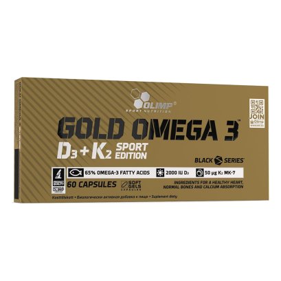 Olimp Gold Omega3 D3 + K2 Sport Edition 60 Capsules