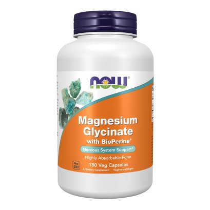 NOW Foods Mag-G Magnesium Glycinate with Bioperine