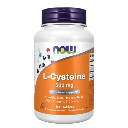 NOW Foods L-Cysteine Plus Vitamin C &amp; Vitamin B6 (100 Tablets)
