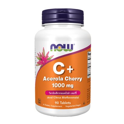 Now Foods Vitamin C Plus Acerola Cherry 1000 mg. - 90 Tablets.