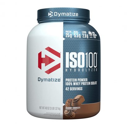 DYMATIZE Nutrition ISO100 Whey isolate 100%  - 3 Lbs. Gourmet Chocolate