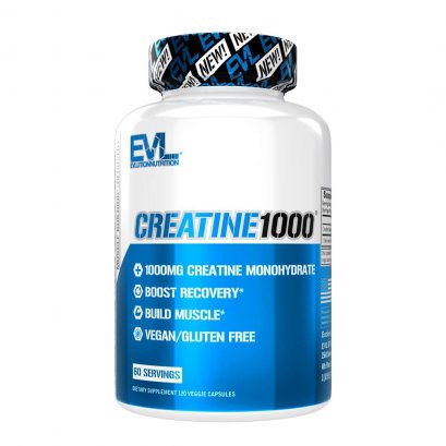 Evlution Nutrition Creatine Monohydrate Capsules 1000mg - 120 Capsule