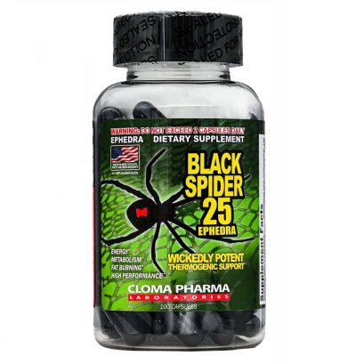 Cloma Pharma Black spider - 100 Capsules