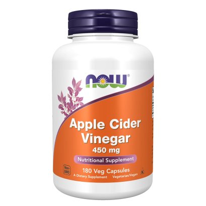 NOW Foods - Apple Cider Vinegar 450 mg - 180 Veg Capsules