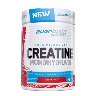 EVERBUILD Creatine Monohydrate powder - 300 g | 55 Serving