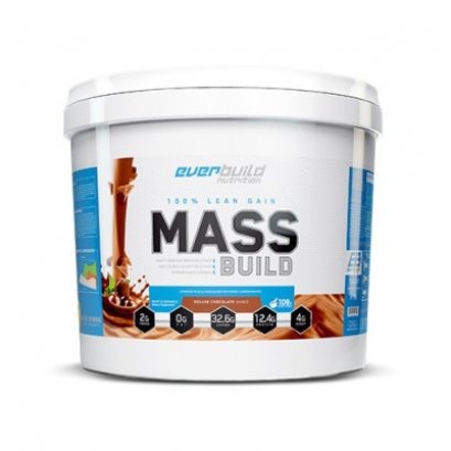 Everbuild Nutrition Mass Build 100% Lean Gain Mass Build - 12 Lbs ( 108 Servings)