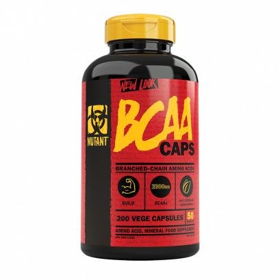 Mutant BCAA Capsules 200 Capsule  - Branched Chain Amino Acid Supplement that Supports Muscle Growth and Recovery