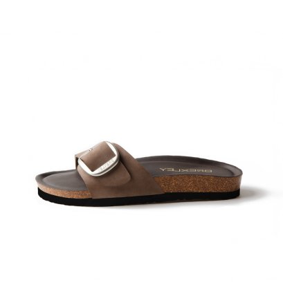 Amy Super Big Buckle สี Taupe
