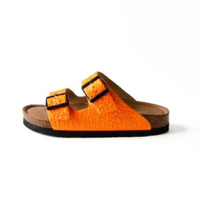 Denise Pebble Grain Leather สีส้ม