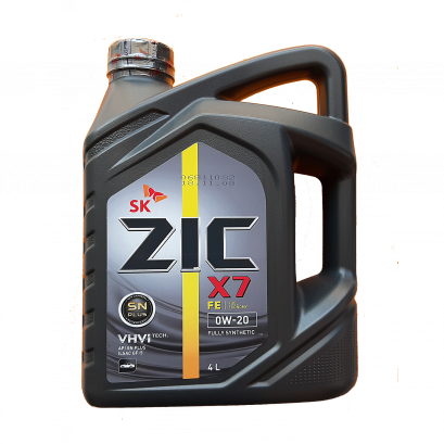 ZIC X7 FE SN PLUS BENZINE รุ่น 0W20 4L