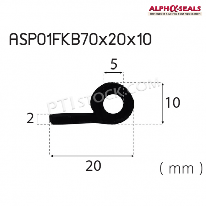ซีลตู้อบ P-Profile ASP01FKB70X20X10