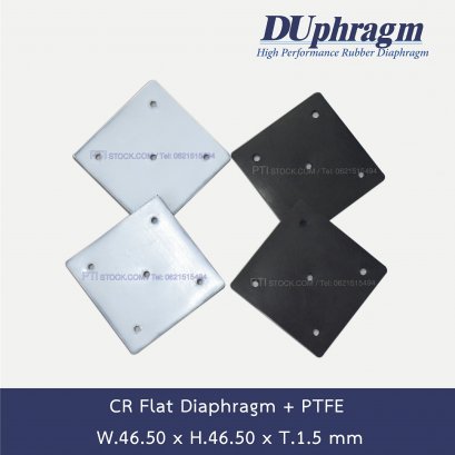 CR Flat Diaphragm + PTFE W.46.50x H.46.50xT.1.5 mm